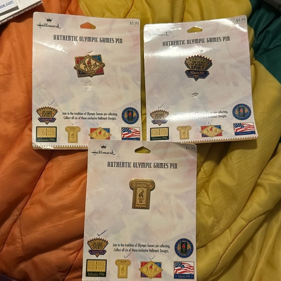 Bundle of 3 Vintage 1996 Atlanta Olympic Games Pins - Picture 1 of 8